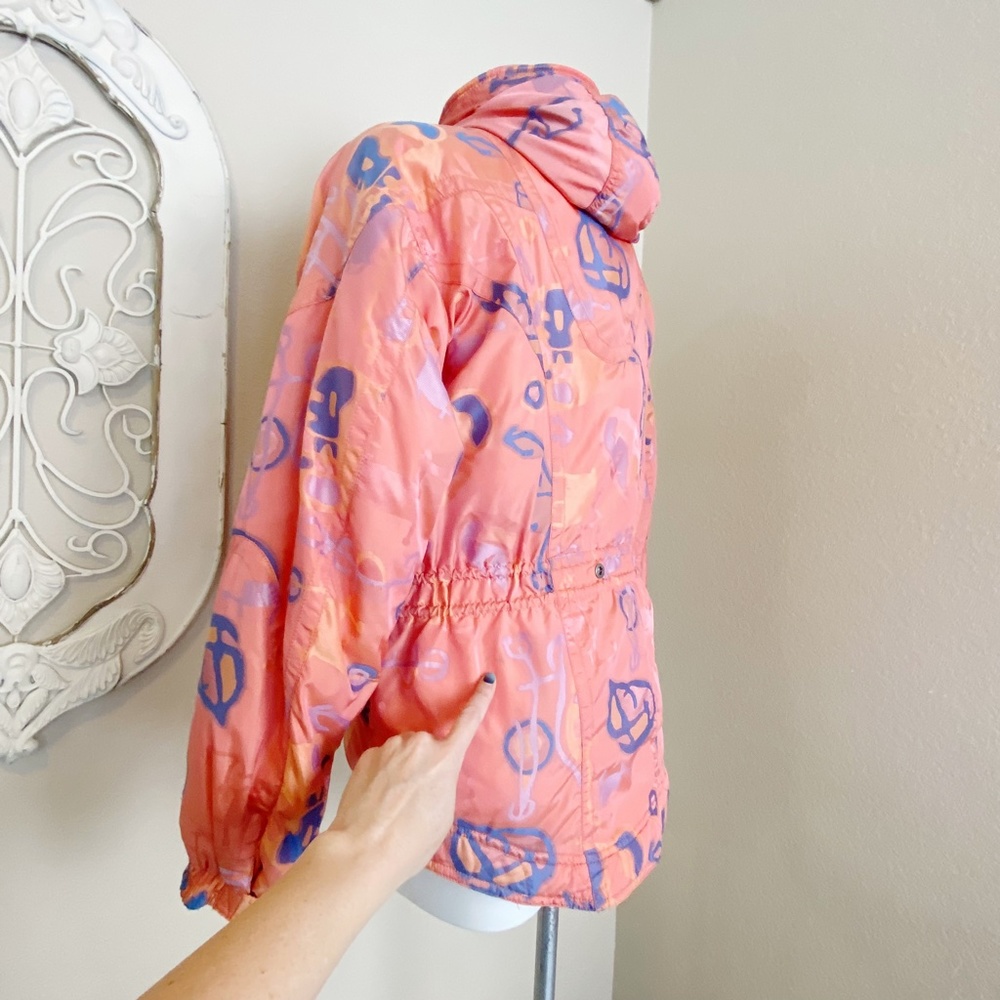 Spyder | Womens Pink and Blue Vintage Print Ski Jacket | Size: 8 - Picture 13 of 13